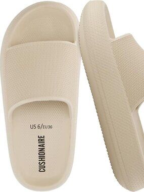 Feather EVA Slides for Women – Comfortable Slip On Womens Slippers, Indoor Outdo